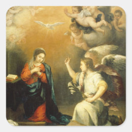 Pegatina Cuadrada La festividad virgen