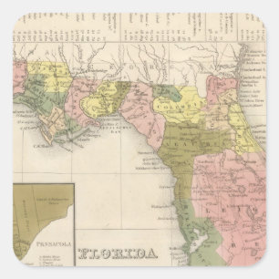 Pegatina Cuadrada La Florida 12