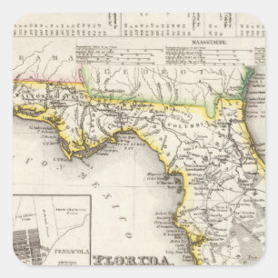 Pegatina Cuadrada La Florida 14