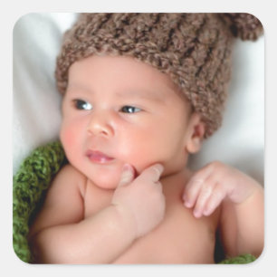 Pegatina Cuadrada La foto personalizada lo hace usted mismo