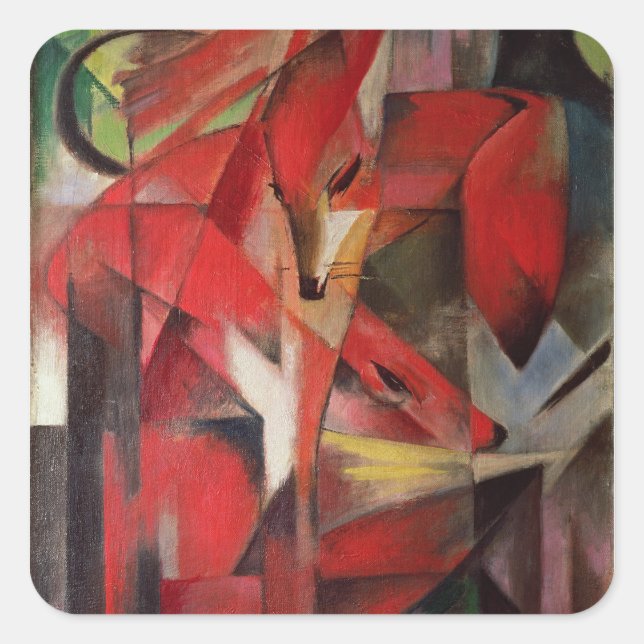 Pegatina Cuadrada La Fox, 1913 (Anverso)