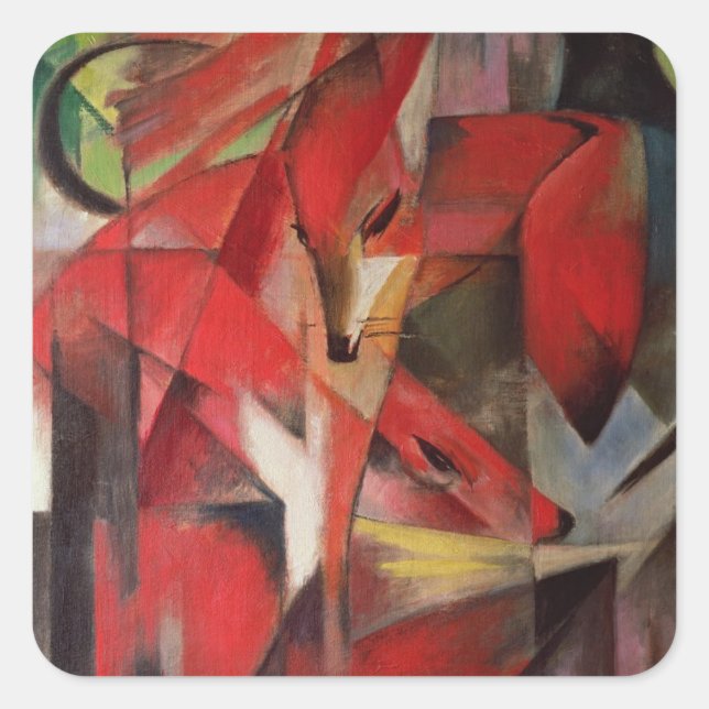 Pegatina Cuadrada La Fox, 1913 (Anverso)