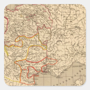 Pegatina Cuadrada La France 1223 a 1270