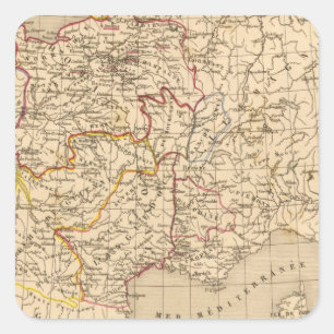 Pegatina Cuadrada La France 1328 a 1350