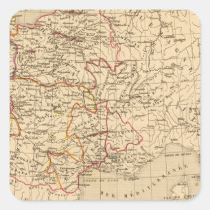 Pegatina Cuadrada La Francia 1364 un 1380