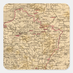 Pegatina Cuadrada La Francia 1774 un 1793