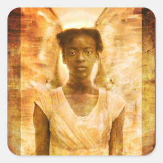 Pegatina Cuadrada La fuerza de los ángeles