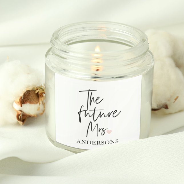 Pegatina Cuadrada La futura Sra. y Su Nombre | Regalo de belleza mod (Subido por el creador)