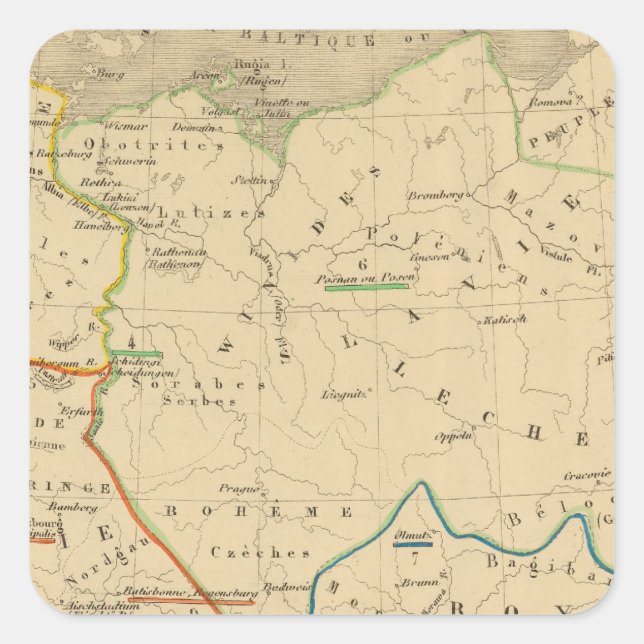 Pegatina Cuadrada La Germanie 511 a 741 (Anverso)