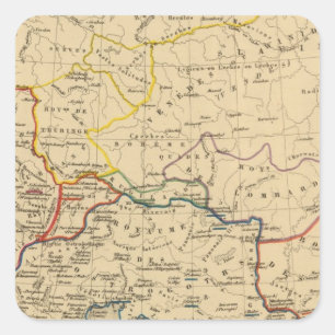 Pegatina Cuadrada La Germanie a la fin du 5e siecle
