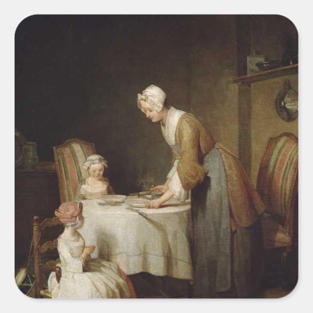 Pegatina Cuadrada La Gracia, 1740 2 (Anverso)