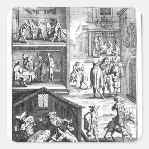 Pegatina Cuadrada La gran plaga