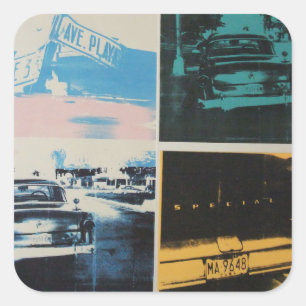 Pegatina Cuadrada La Habana 1