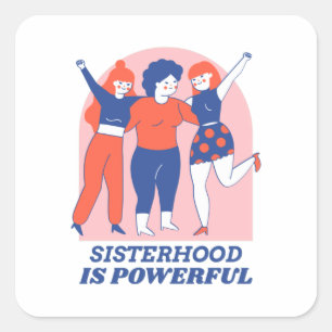 Pegatina Cuadrada La Hermandad Es Poderosa