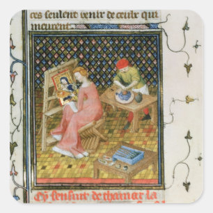 Pegatina Cuadrada La historia del Thamyris, de `De Claris'