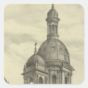 Pegatina Cuadrada La iglesia de San José