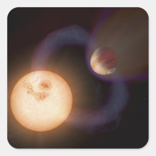 Pegatina Cuadrada La impresión 2 de un artista