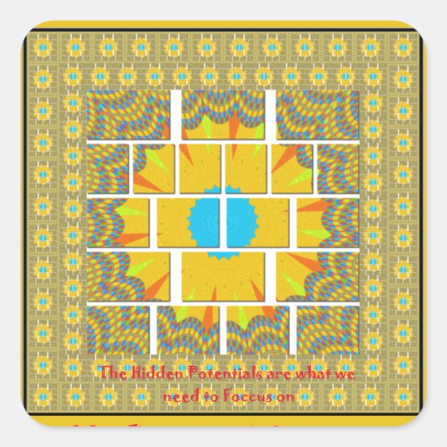 Pegatina Cuadrada La impresión de imágenes más grande (Anverso)