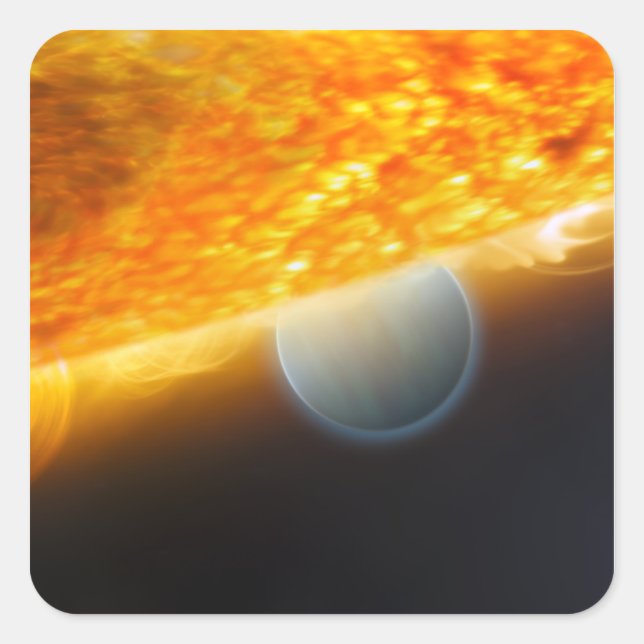 Pegatina Cuadrada La impresión de un artista 3 (Anverso)