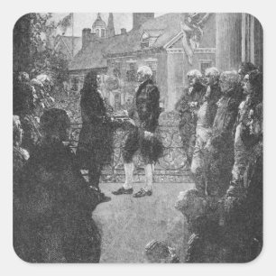 Pegatina Cuadrada La Inauguración