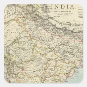 Pegatina Cuadrada La India 5
