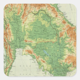Pegatina Cuadrada La India más lejana