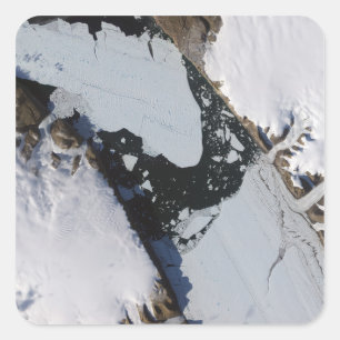 Pegatina Cuadrada La isla del hielo