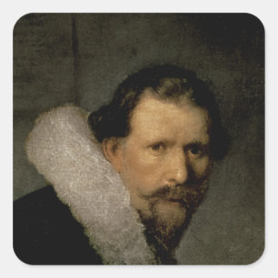 Pegatina Cuadrada La lección de anatomía del Dr. Nicolaes Tulp, 1632