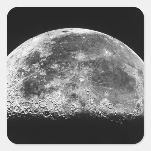 Pegatina Cuadrada La Luna 2