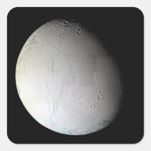 Pegatina Cuadrada La luna Enceladus 3 de Saturn