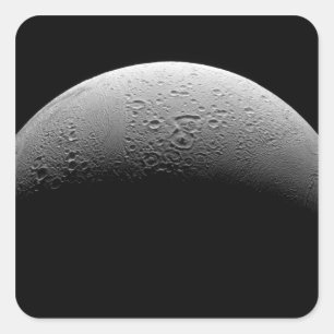 Pegatina Cuadrada La luna Enceladus 5 de Saturn