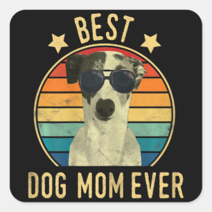 Pegatina Cuadrada La mejor madre de perro de Italia