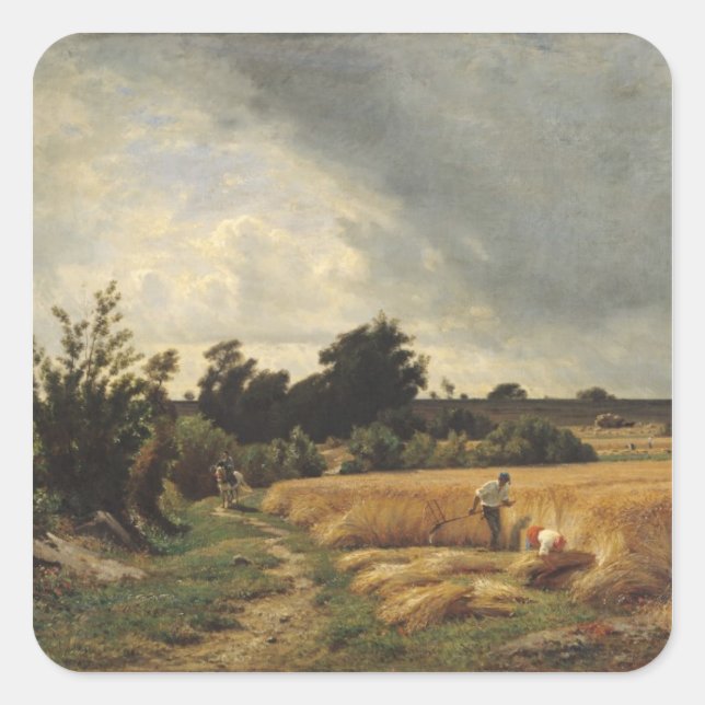 Pegatina Cuadrada La meseta de Ormesson (Anverso)