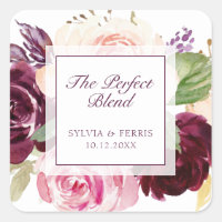 La Mezcla Perfecta Floral Púrpura Boda de Otoño