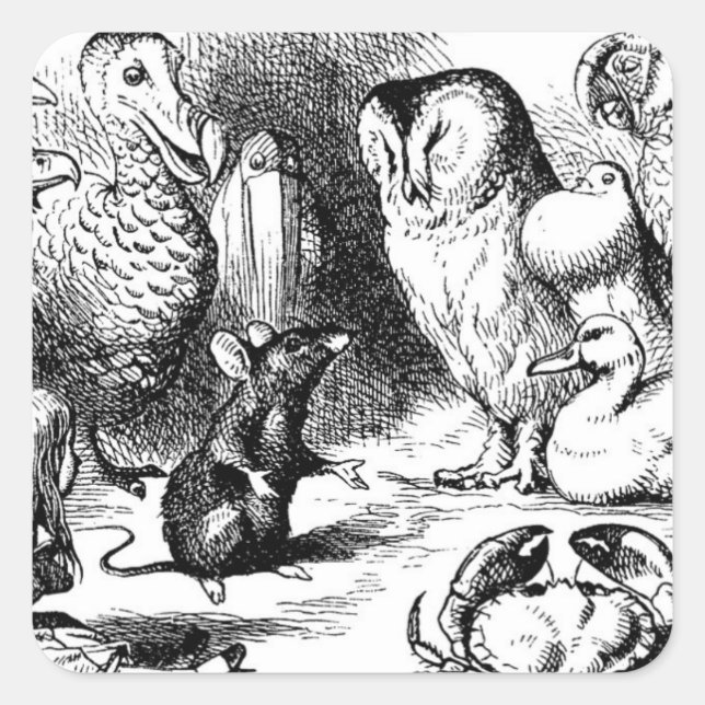 Pegatina Cuadrada La morena cuenta una historia (Anverso)