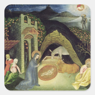 Pegatina Cuadrada La natividad