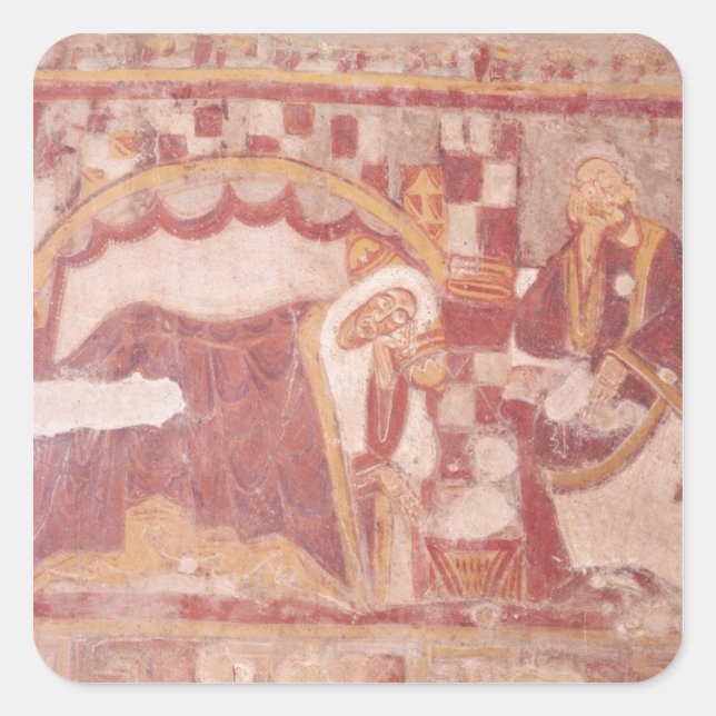 Pegatina Cuadrada La Natividad, del coro (Anverso)