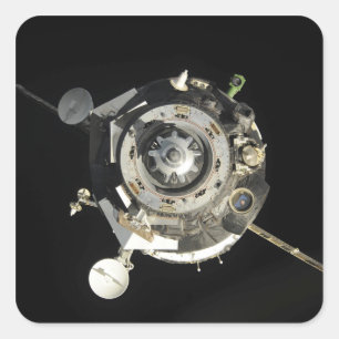 Pegatina Cuadrada La nave espacial de Soyuz TMA-17