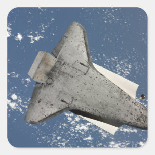 Pegatina Cuadrada La parte inferior del transbordador espacial Disco