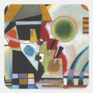 Pegatina Cuadrada La pintura abstracta de Kandinsky se balancea