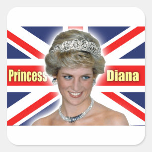 Pegatina Cuadrada ¡La princesa Diana Stunning!