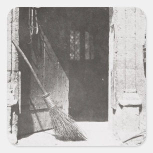 Pegatina Cuadrada La puerta abierta, marzo de 1843 (foto de b/w)