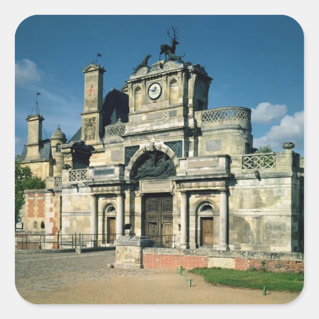 Pegatina Cuadrada La puerta de entrada (Anverso)