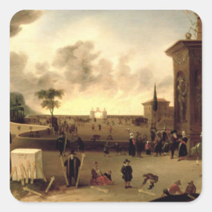 Pegatina Cuadrada La puerta estrecha al cielo