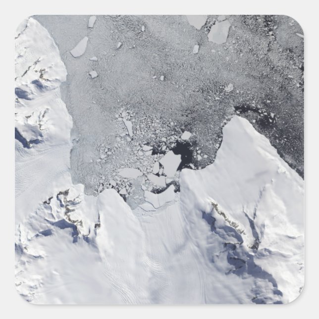 Pegatina Cuadrada La punta norte de la isla Alexander (Anverso)