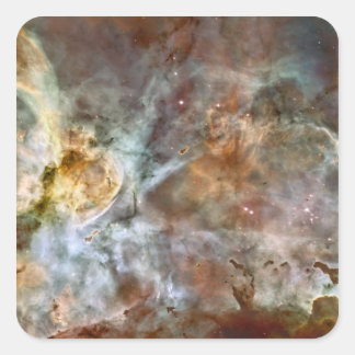 Pegatina Cuadrada La región central de la Carina Nebula