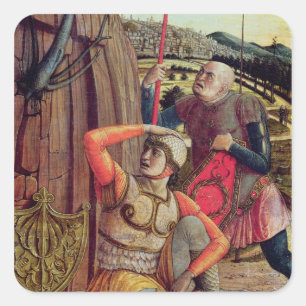 Pegatina Cuadrada La resurrección