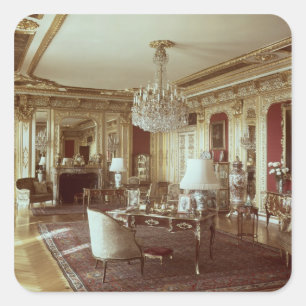 Pegatina Cuadrada La sala de estar