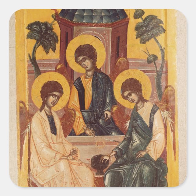 Pegatina Cuadrada La Santísima Trinidad (Anverso)