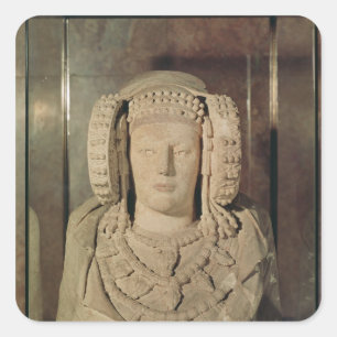Pegatina Cuadrada La señora de Elche